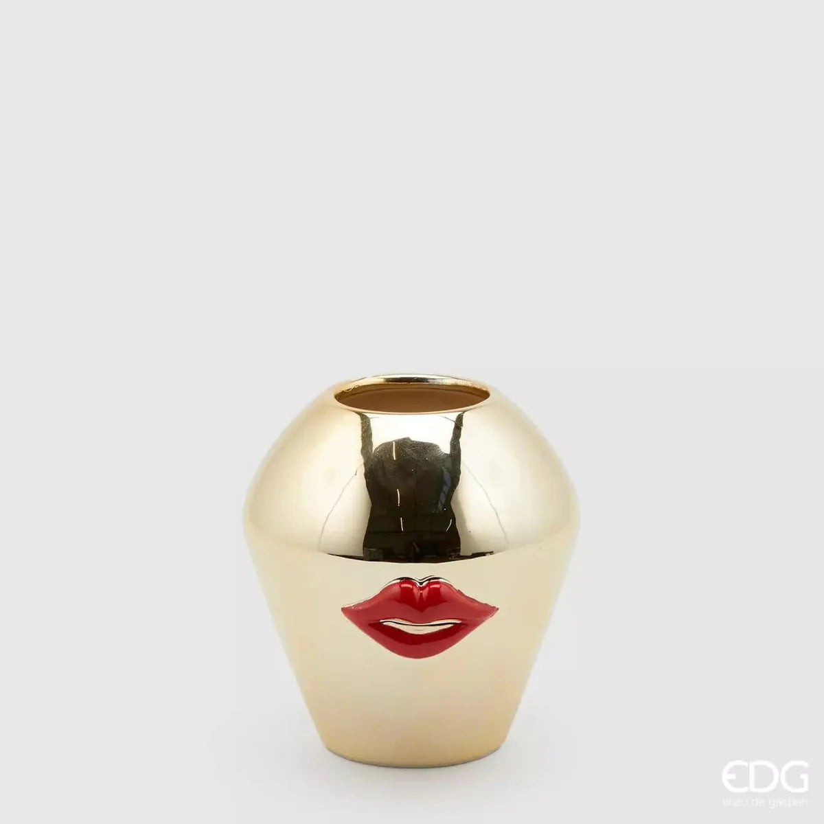 EDG Enzo De Gasperi Vaso Kiss H15 D14 Red Gold