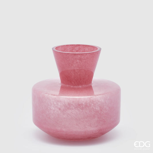 EDG Enzo De Gasperi Vaso Rotondo con Collo Rosa
