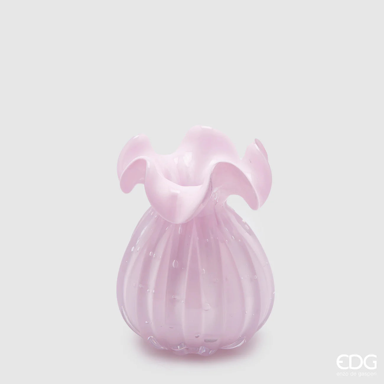EDG Enzo De Gasperi Vaso Sacchetto H14 D11 cm Rosa