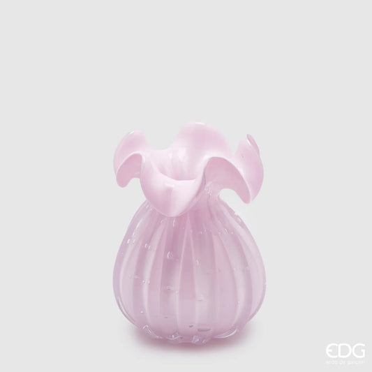 EDG Enzo De Gasperi Vaso Sacchetto H14 D11 cm Rosa