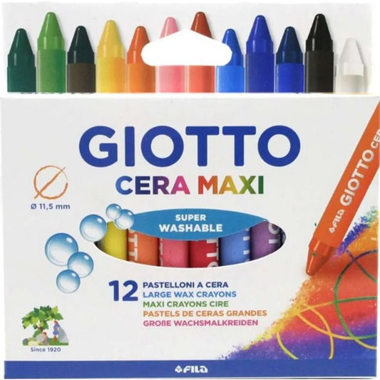 PASTELLI A CERA MAXI DA 12 PZ