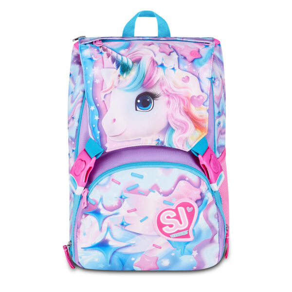 Zaino Sdoppiabile Grande Sj Gang GLOW LED UNICORN GIRL