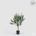 EDG Enzo De Gasperi Pianta Artificiale Olivo Anti-UV con Vaso H93 cm