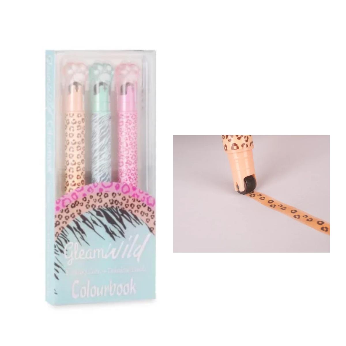 Evidenziatore + timbrino doodle gleam wild