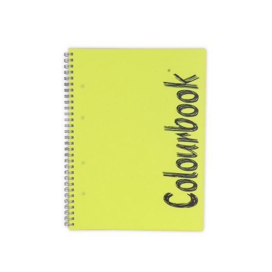 Quaderno a spirale MIDI Fluo – Righe medie e superiori - Giallo Fluo A5