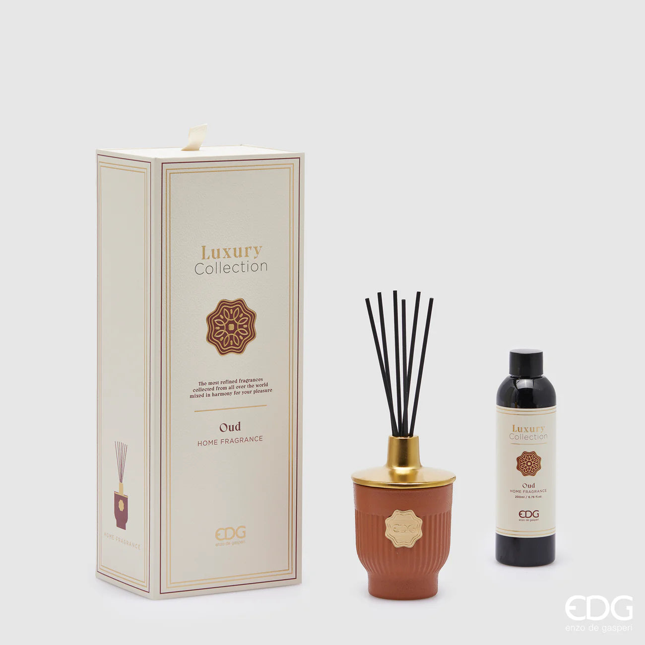 EDG Enzo De Gasperi Profumatore Bottiglia Luxury 200 ml Oud