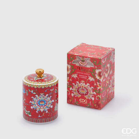 DG Enzo de Gasperi Candela Profumata Ming Rosso H10 D7 cm