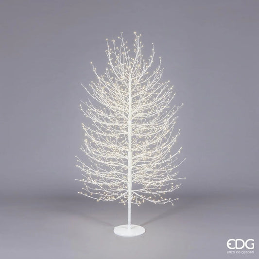 EDG Enzo De Gasperi Albero Faggio con base 2000 mini led H180 cm d 90 Bianco