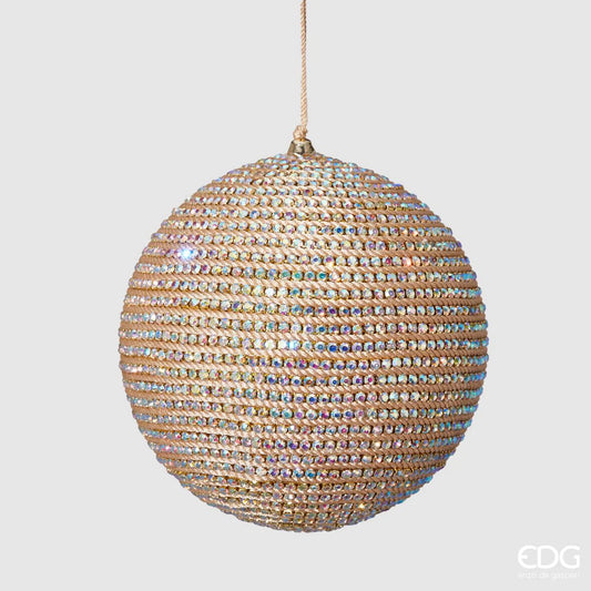 EDG Enzo De Gasperi Pallina di Natale Diamond New D12 cm Oro4