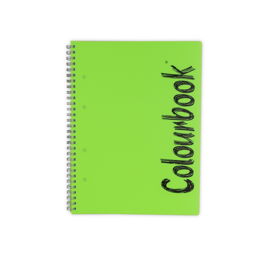 Quaderno a spirale MIDI Fluo – Righe medie e superiori - Verde Fluo A5