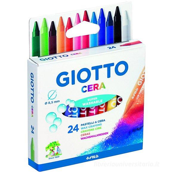 Confezione 24 pastelli a cera Giotto Cera