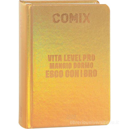 DIARIO COMIX 16M GIORNALIERO MINI GOLD