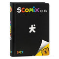 Agenda 16 mesi Medium Scomix by Sio Black Copertina rigida-Diario scolastico 2026-2027