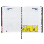Agenda 16 mesi Medium Scomix by Sio Black Copertina rigida-Diario scolastico 2026-2027