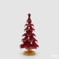 Pino Poly Bordeaux con Perle H36 cm