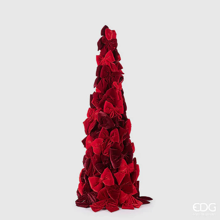 EDG - Decoro Cono Fiocchi Rosso H 150CM