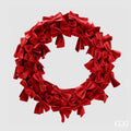 EDG Enzo De Gasperi Corona Ghirlanda New con Fiocchi Rosso D60 cm