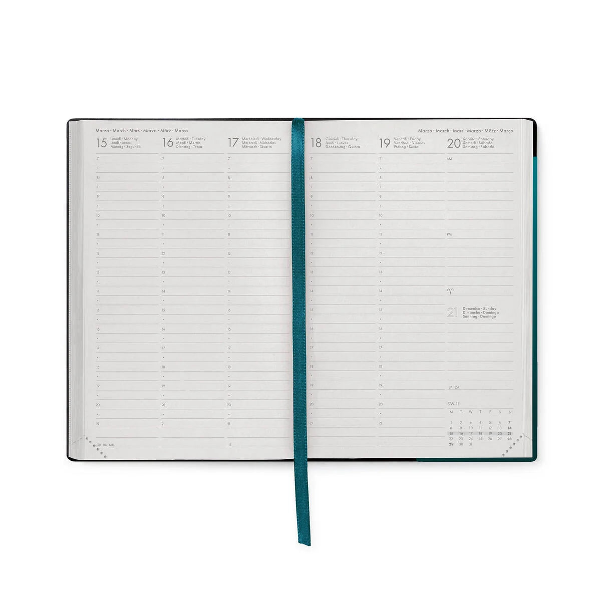 Agenda 12 Mesi Settimanale Medium 2027 - Deep Teal  Legami
