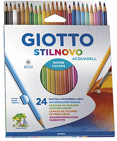 ASTUCCIO PASTELLI ACQUERELLI STILNOVO 24 PZ