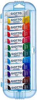 Giotto Tempera Extra Fine, Astuccio Da 12 Tempere In Tubetto, Multicolore, 7.5 Ml (Confezione Da 12)