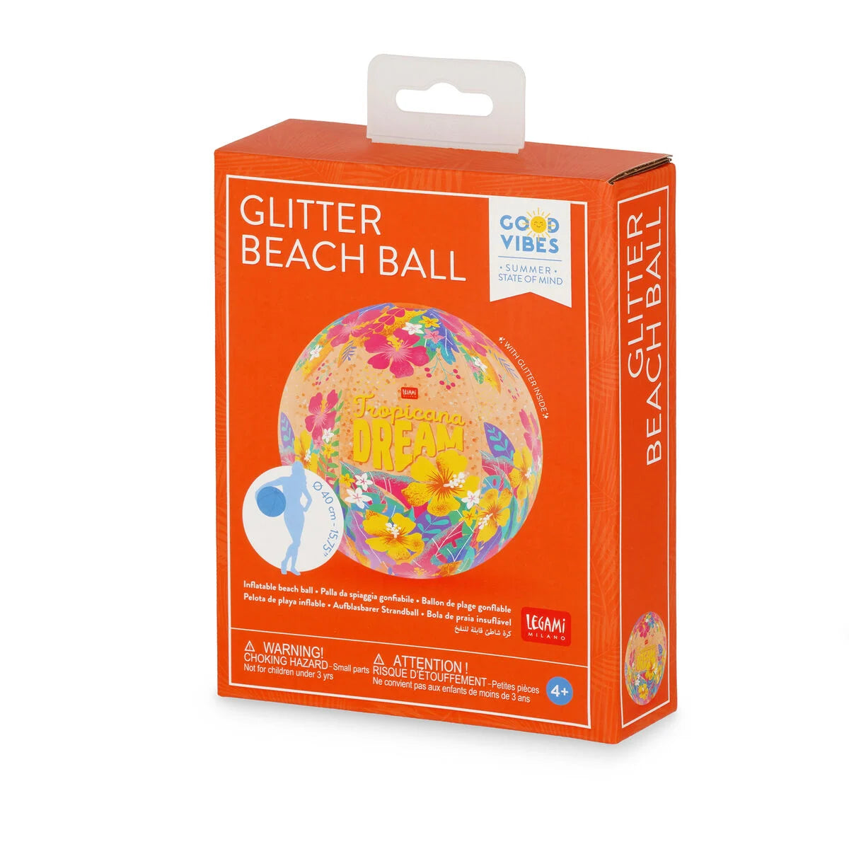 Palla da Spiaggia Gonfiabile Tropicana Dream - Glitter Beach Ball