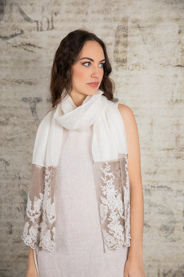 Pashmina Caterina colore vintage prugna