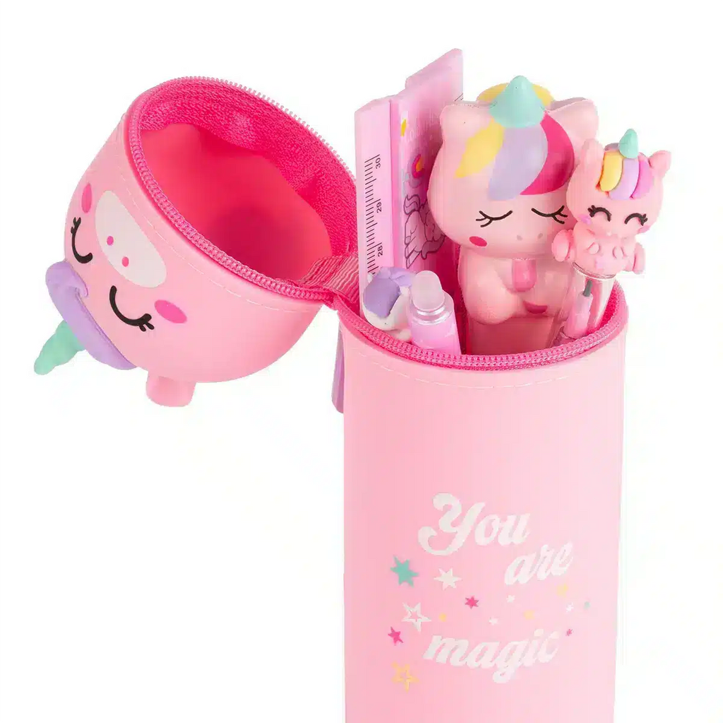 Astuccio portapenne in silicone Unicorn colourbook