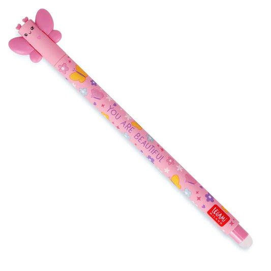 PENNA GEL CANCELLABILE LEGAMI BUTTERFLY -ROSA