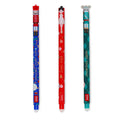 Set di 3 Penne Gel Cancellabili,Kit per Lettera a Babbo Natale,Penna Luminosa a Sfera
