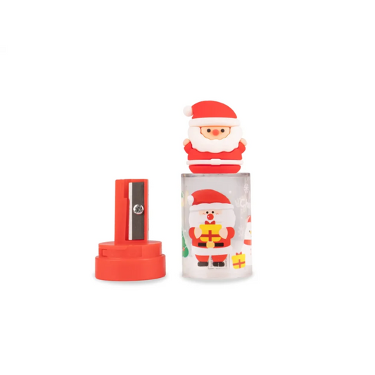 Temperamatite natalizio 1 foro con serbatoio - Babbo Natale