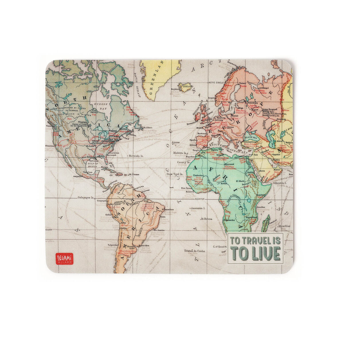 Tappetino per Mouse Travel Map - Mousepad