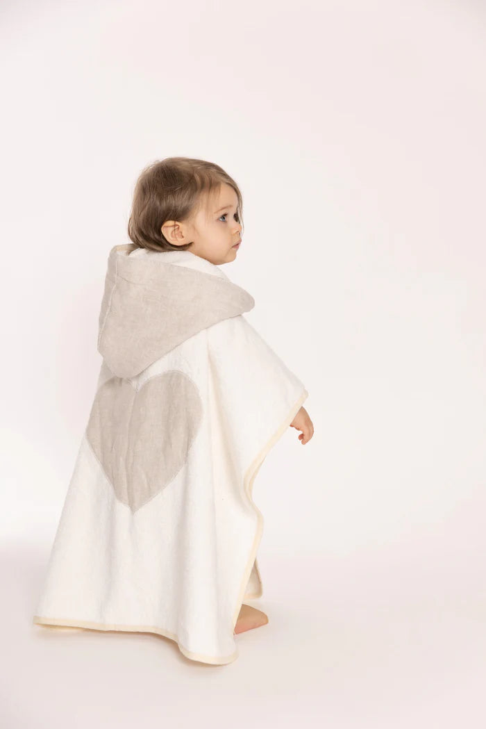 Poncho Spugna Cuore Del Sahara 1-2 anni Chez Moi
