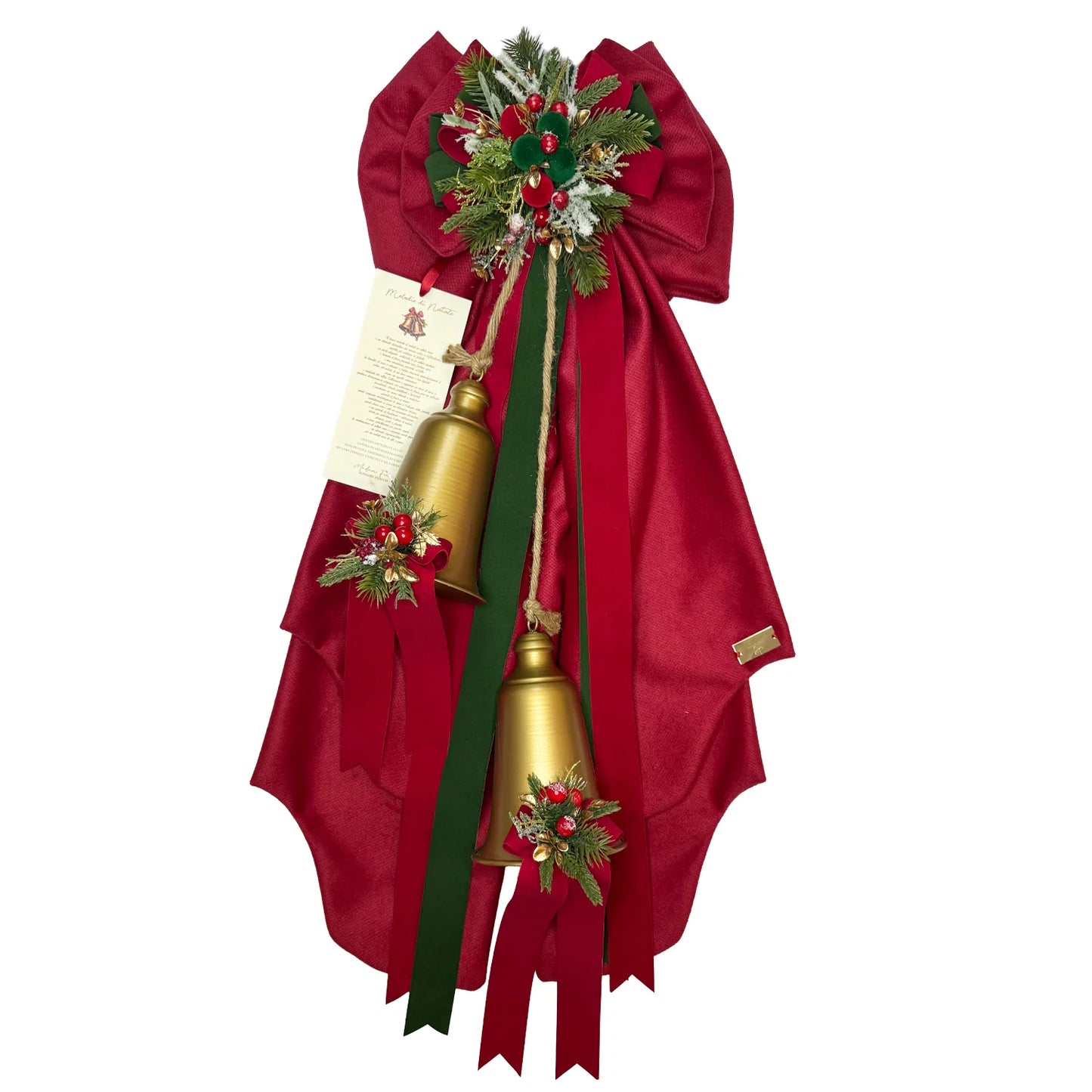 Madame Fioccò Fiocco Natalizio Special Melodie di Natale 80 cm