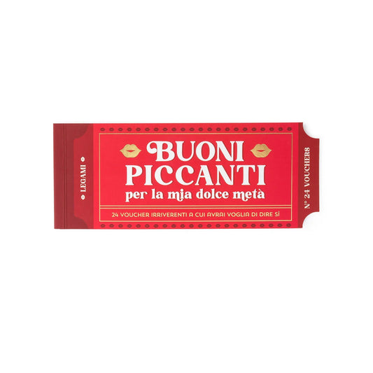 Blocchetto da 24 Voucher Piccanti - Italiano - Gift Vouchers