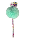 PENNA POM  POM HELLO KITTY BLU