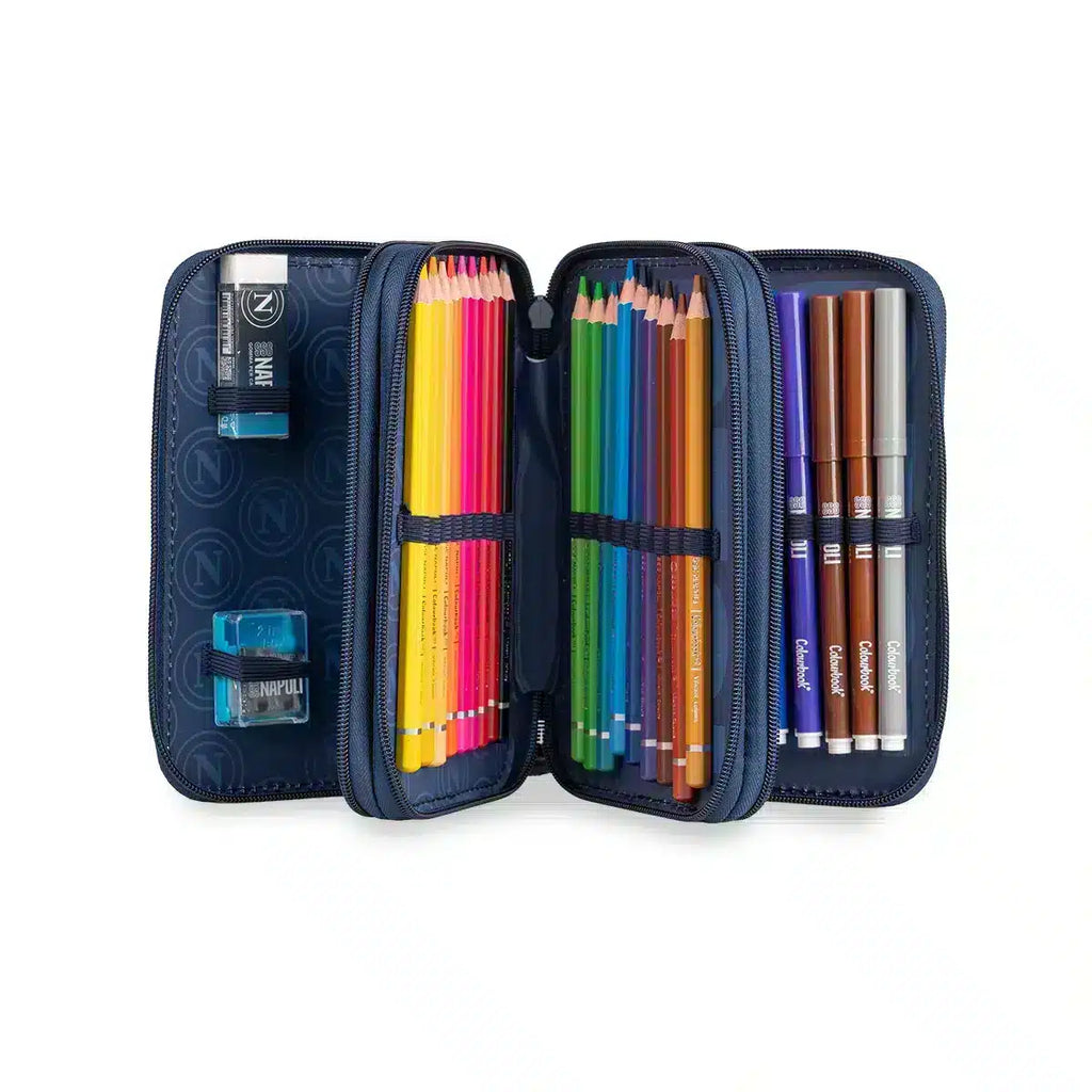 Astuccio 3 zip SSC Napoli COLOURBOOK