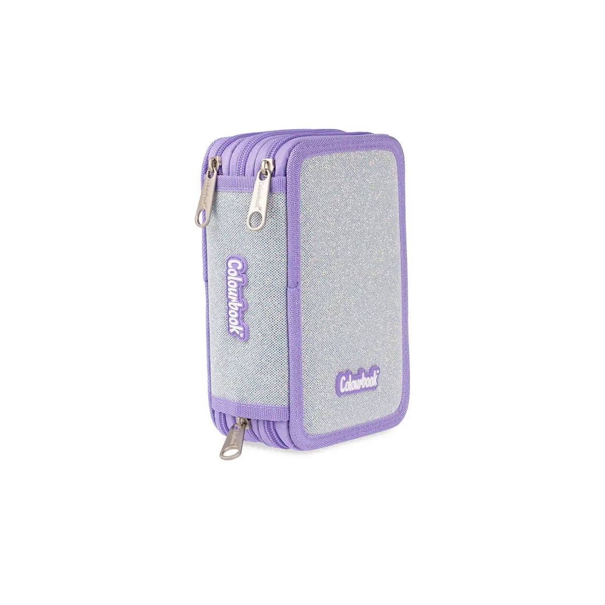 Astuccio 3 zip Glitter COLOURBOOK