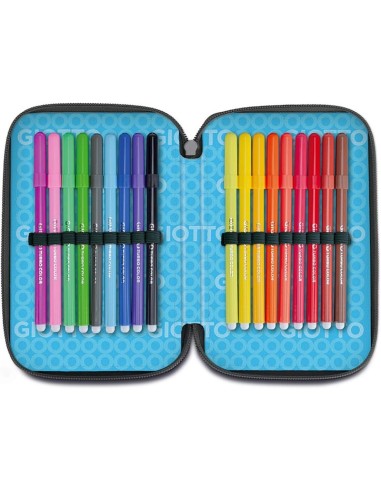 ASTUCCIO SUPER CRYSTAL 3 ZIP GIOTTO - ROSA