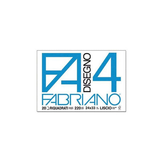 ALBUM DA DISEGNO FABRIANO 4 24X33CM LISCIO RIQUADRATO
