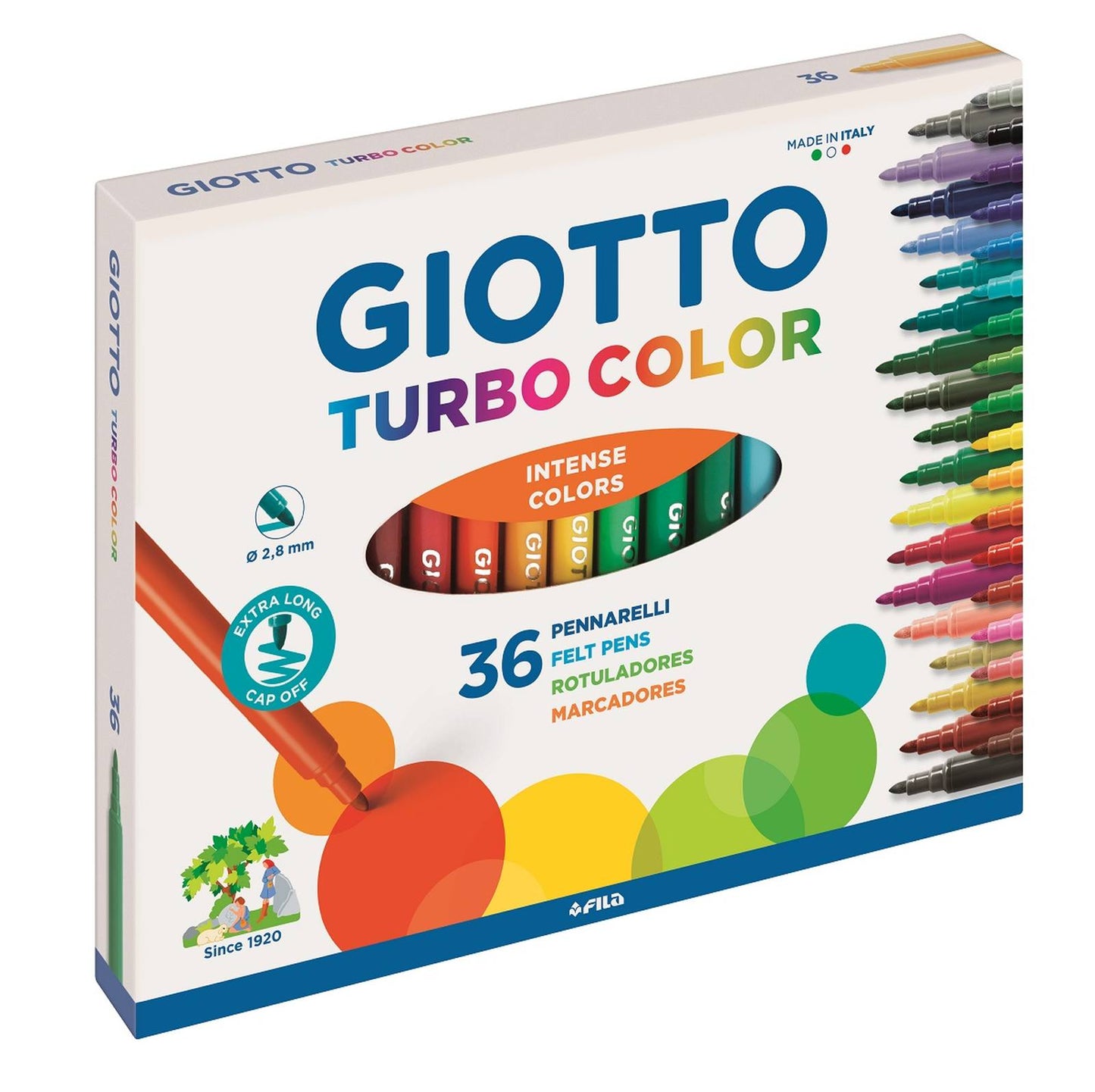 PENNARELLI GIOTTO TURBO COLOR 36 PZ PUNTA FINA