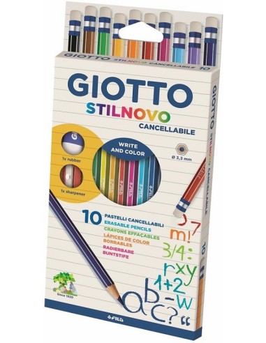 PASTELLI GIOTTO STILNOVO CANCELLABILI 10
