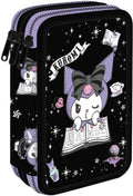 ASTUCCIO 3 ZIP KUROMI NERO