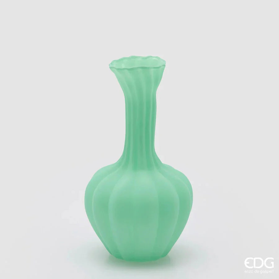 EDG Enzo De Gasperi Vaso Flow Sinuoso H31 cm Verde