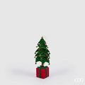 EDG Enzo De Gasperi Decoro Pino di Natale su Pacco da Appendere H 70 Cm Telescopico Green
