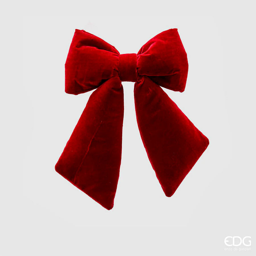 Fiocco Natale H 20 Cm L 15 Cm Burgundy