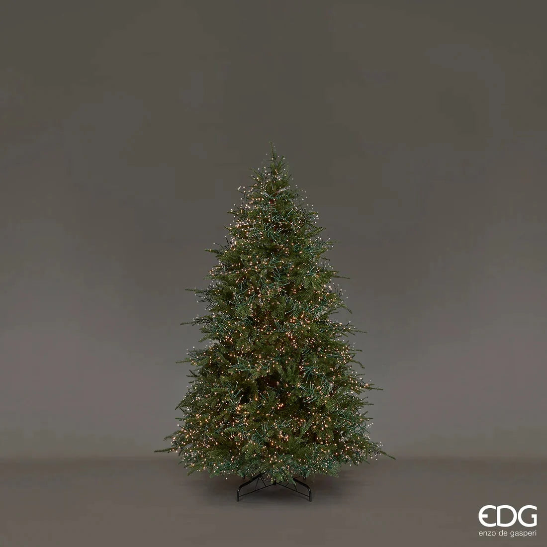 EDG Enzo De Gasperi Albero di Natale Pino Spark H 210 Cm D 141 Cm 6.670 Led Verde