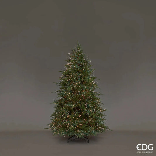 EDG Enzo De Gasperi Albero di Natale Pino Spark H 210 Cm D 141 Cm 6.670 Led Verde
