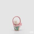 EDG Enzo De Gasperi Decoro Cesto di Pasqua con Pulcino H 23 Cm D 12 Cm Multicolor