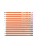 MATITA STABILO HB CON GOMMA - PENCIL 160 ARANCIONE