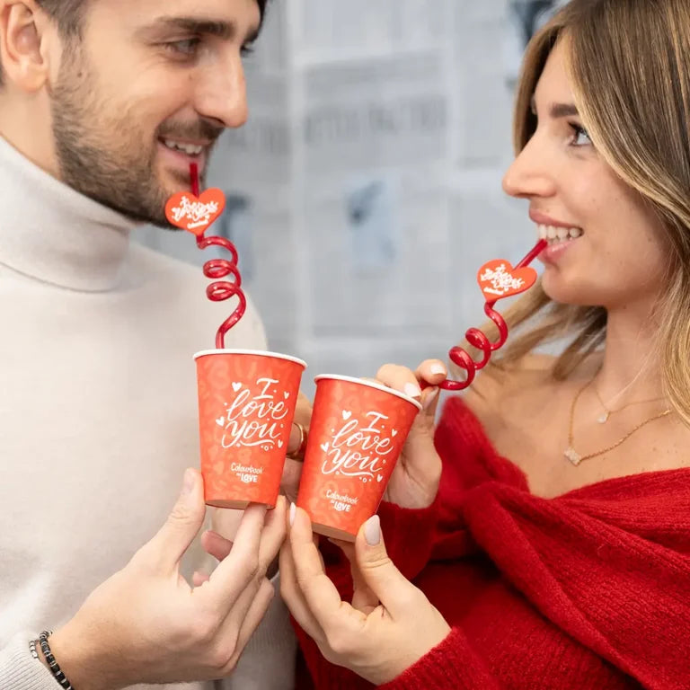 Set 4 cannucce I Love You